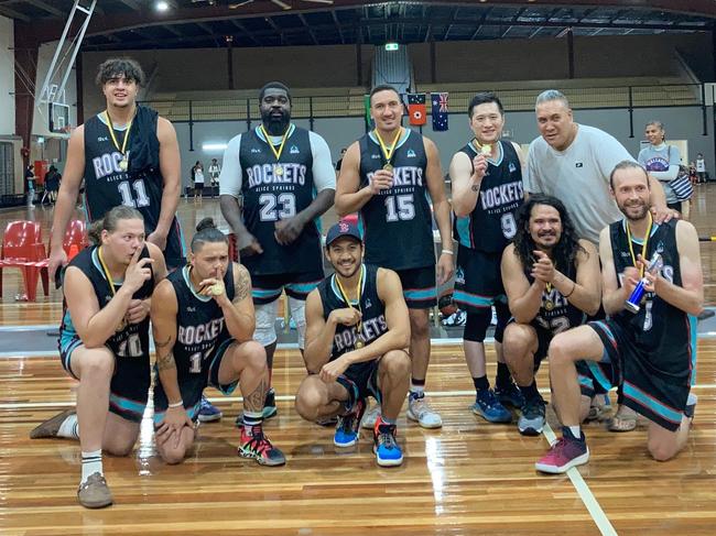 Rockets after winning the 2020-21 ASBA title. Picture: Supplied