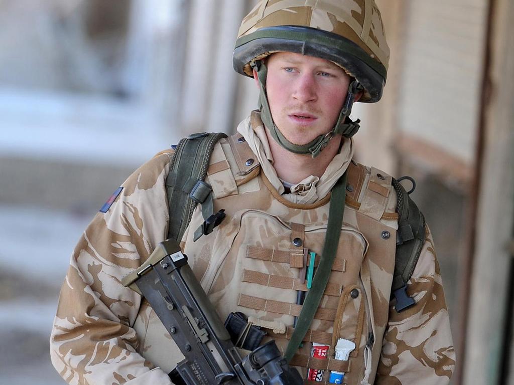 Prince Harry in southern Afghanistan in 2008. Picture: / AFP PHOTO / POOL / John Stillwell.