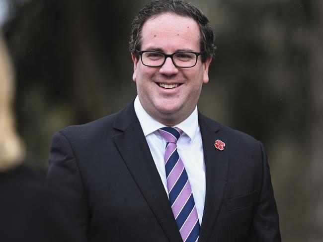 Minister for Defence Personnel and Veterans' Affairs Matt Keogh at the commemorative service in Canberra. Picture: NCA NewsWire / Martin Ollman