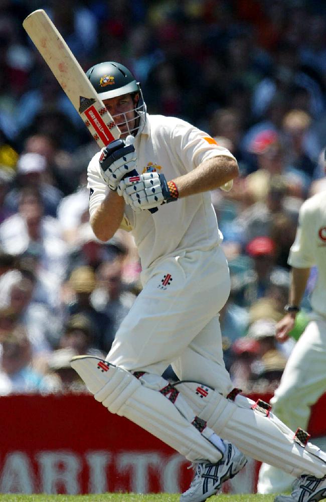 Martin Love during his Test debut in the 2002 Boxing Day Test at the MCG.