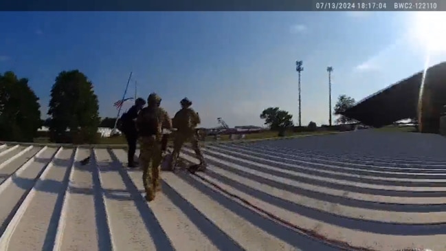 New bodycam video from Trump assassination attempt shows police confronting Thomas Crooks on roof