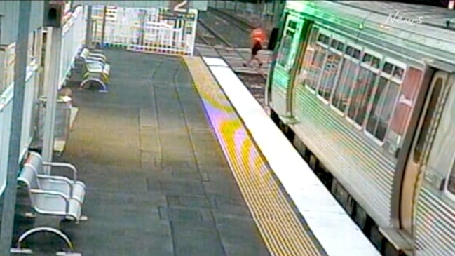 Video shows people recklessly crossing tracks as trains shoot past