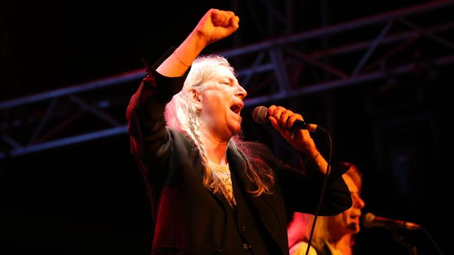 Patti Smith in full flight at Bluesfest in 2017. Picture: Jane Dempster.