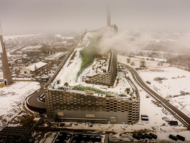 The Amager Bakke building, also known as CopenHill, in Copenhagen, Denmark. The waste-to-energy site incorporates a ski slope, bar and restaurant. Picture: Bloomberg