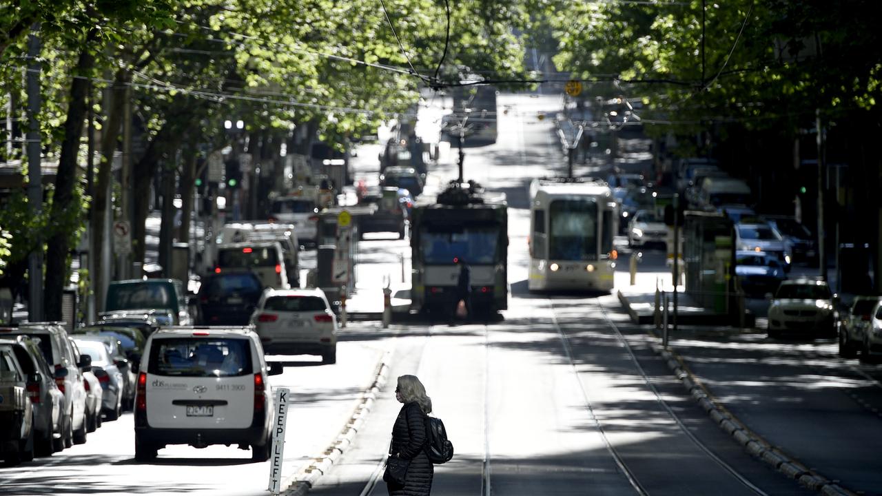 Melbourne will come out of lockdown at 11.59pm on Thursday. Picture: NCA NewsWire / Andrew Henshaw