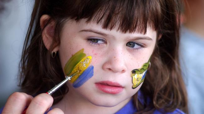 Elimination final between Townsville Crocs and Melbourne Tigers at Swamp. Jessica King ,5, Annadale. Pic Evan Morgan