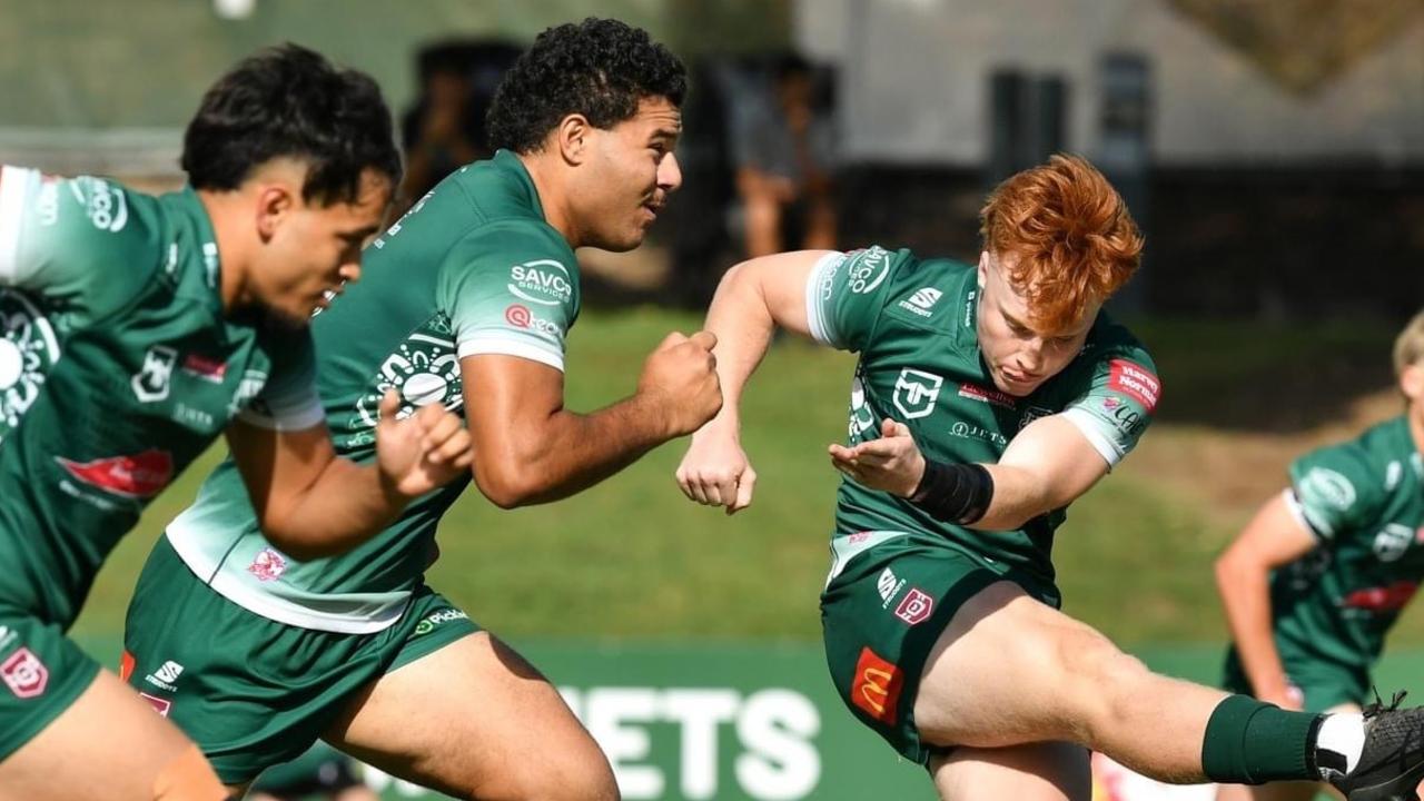 Nathan Fraser getting proceedings underway. Picture credit: Justine Parisi/ Ipswich Jets Media.