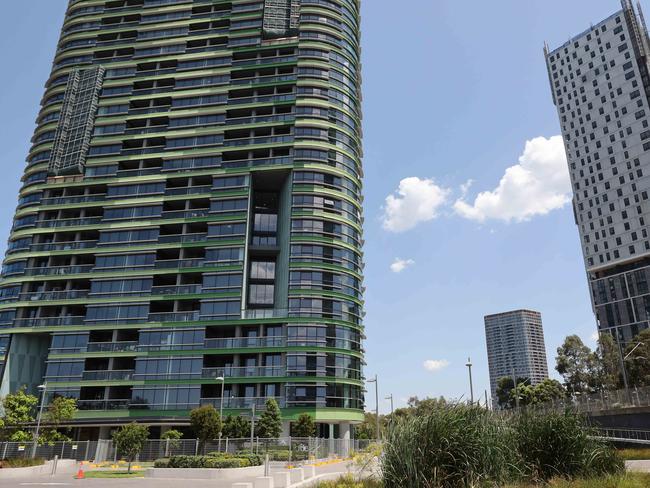 The Opal Tower at Sydney Olympic Park was evacuated on Christmas Eve 2018. Picture: David Swift