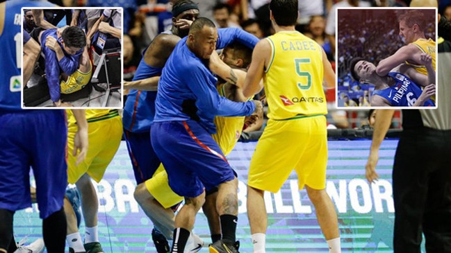 Australia Boomers Basketball Fight V Philippines: Bans, Fines ...