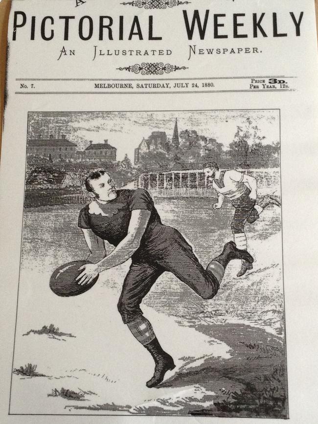 George Coulthard pictured on the front page of the Australian Pictorial Weekly in 1880.