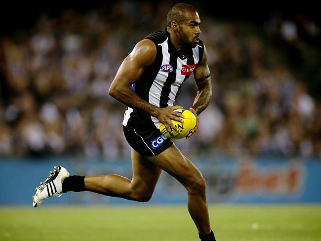 Harry Lumumba has met with Melbourne coach Paul Roos. Photo: Hamish Blair.