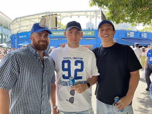Tom, James and Tim. Picture: Athos Sirianos