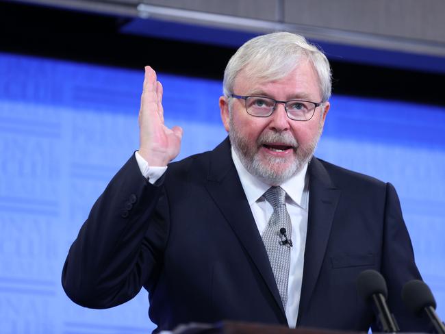 Former prime minister Kevin Rudd says he expects China’s economy to bounce back. Picture: NCA NewsWire / Gary Ramage