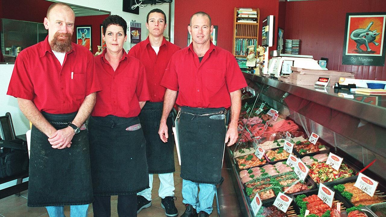 Lindsay and Vicki Plummer, Luke Marshall and Paul Kearney from Sunrise Beach Meats, back in 2002.