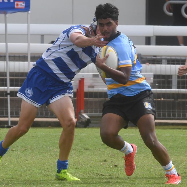 QLD Rugby Union State Championships (17-18 years boys) at the Townsville Sports Precinct. Friday May 23. Northern against Peninsular. Picture: Evan Morgan