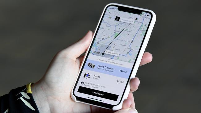 A man has had convictions recorded after refusing to exit an Uber vehicle. (AAP Image/Joel Carrett)