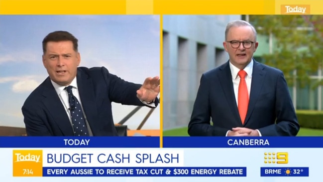 Karl Stefanovic grills Albo over Budget cash splash