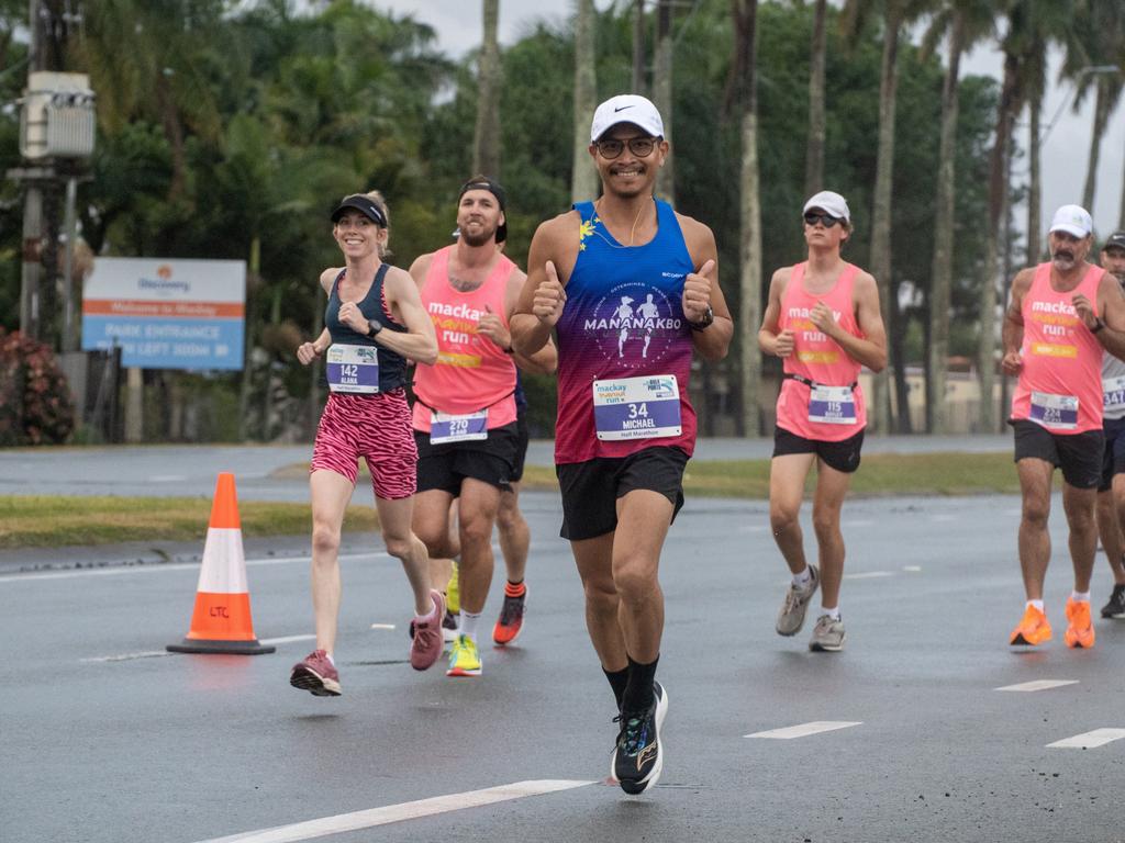 Michael Cahayag at Mackay Marina Run Sunday 4 June 2023 Picture: Michaela Harlow
