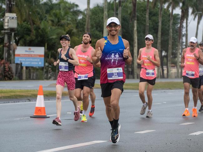 Michael Cahayag at Mackay Marina Run Sunday 4 June 2023 Picture: Michaela Harlow