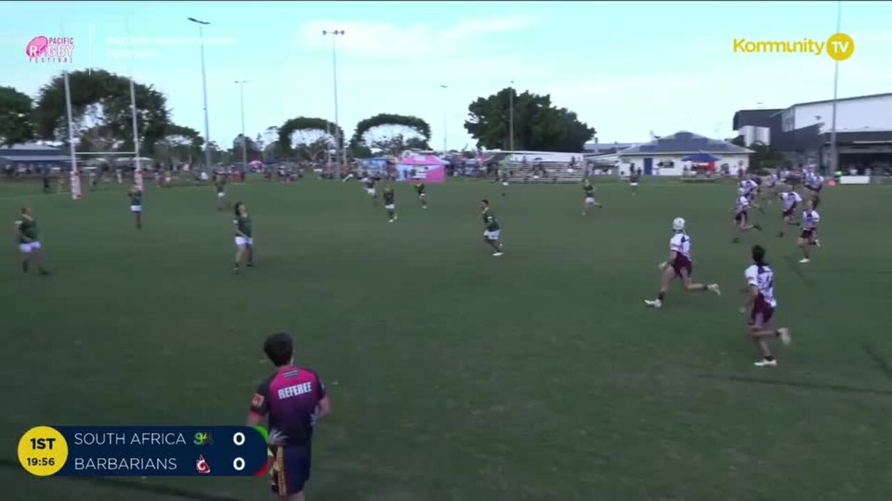 Replay: Queensland South Africa v Queensland Barbarians (U18 boys) - 2024 Pacific Youth Rugby Festival Day 1