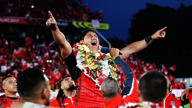 Proud Tongan Jason Taumalolo. (Photo by Hannah Peters/Getty Images)