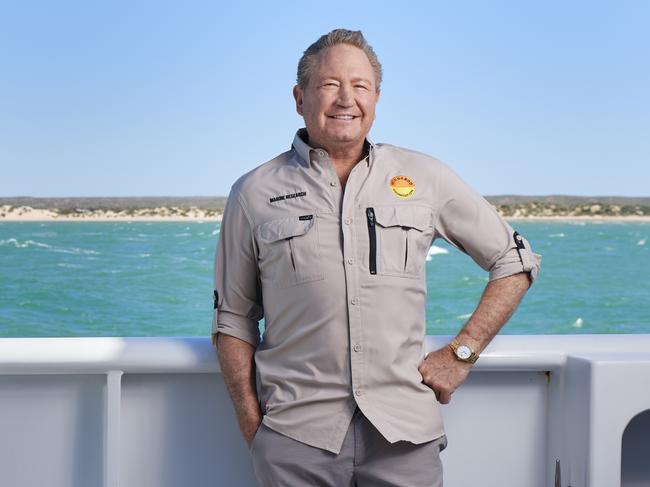 EMBARGO FOR TWAM 13 NOV 2021. FEE APPLIESMinderoo Foundation Chairmain Dr. Andrew Forrest AO aboard his research vessel, Pangaea Ocean Explorer in off the coast of Exmouth in WA. Frances Andrijich/TWAM