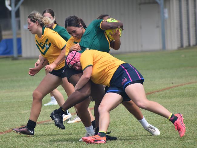 Faces of the CQ Capras under-17 and under-19 girls open trials at St Brendan's College, Yeppoon, on November 16, 2024.