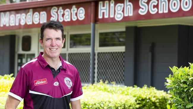 Former Marsden State High School principal Andrew Peach who gave Ezra Mam an important opportunity last year. (AAP Image/Renae Droop)