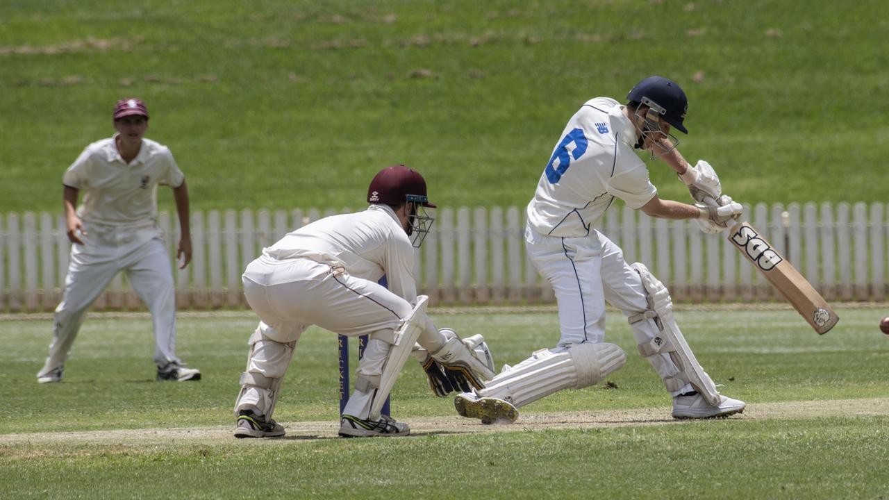 William Nason bats for TGS against Ipswich Grammar Picture: Nev Madsen.