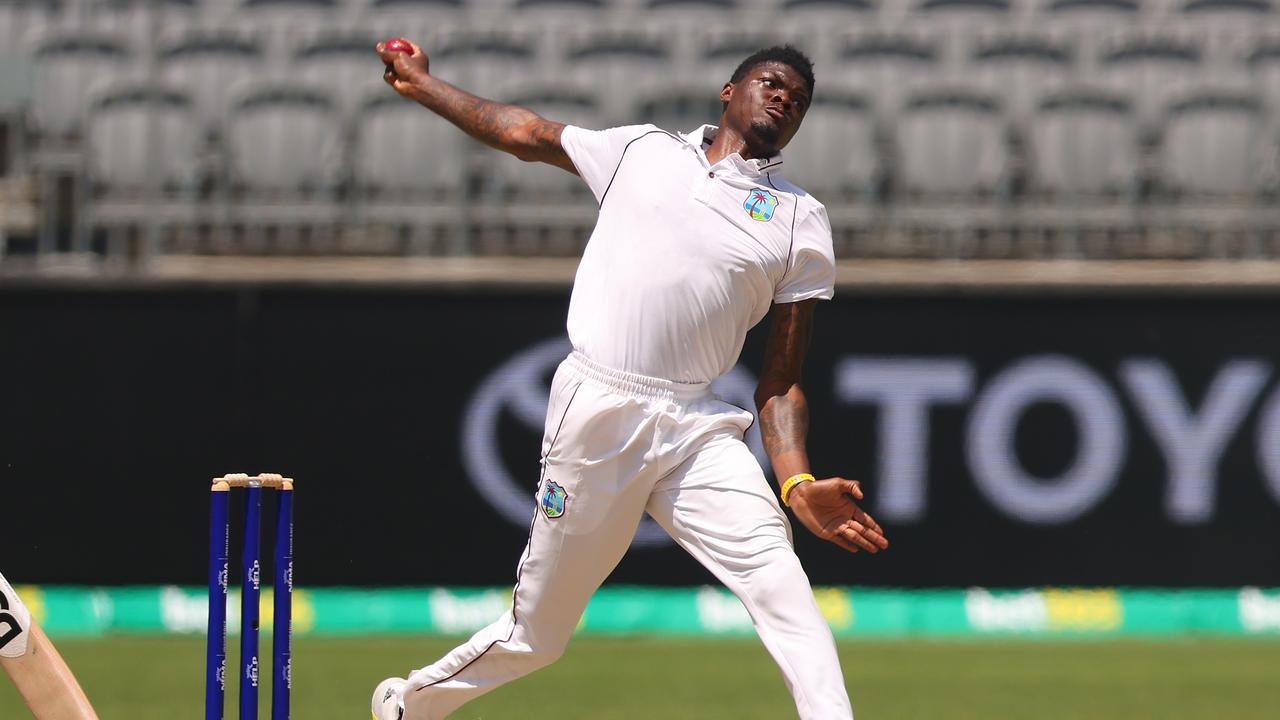 Alzarri Joseph of the West Indies. Photo by James Worsfold/Getty Images