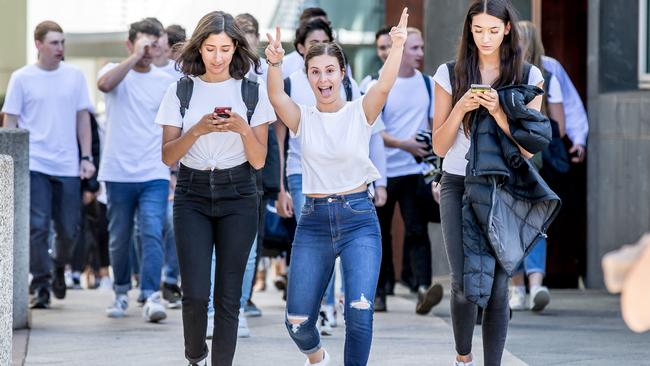 Melbourne’s 2019 school captains are excited and optimistic for the future. Picture: Tim Carrafa