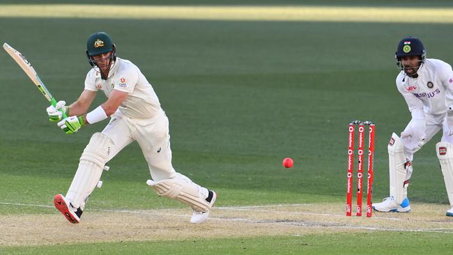 Tim Paine batted with freedom despite the scoreline Picture: AFP