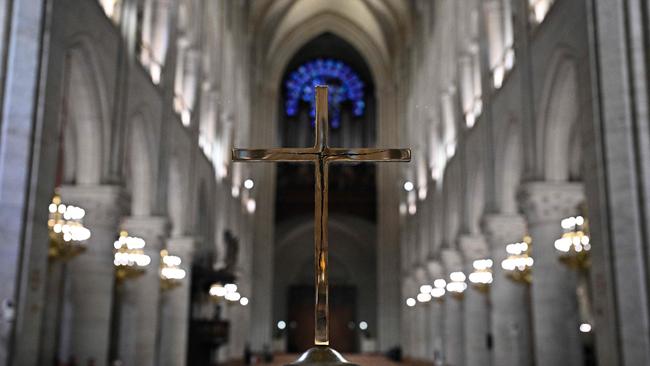 What’s old has been made new at Notre-Dame cathedral in Paris. Picture: AFP