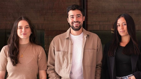 Former business partners Jessica Purcell (L), Leonardo Moreira Loureiro and Brenda Loveday (R). Picture: Instagram.