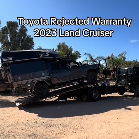 The warranty on their LandCruiser was rejected. Credit: theclementsfamily_ (Instagram)