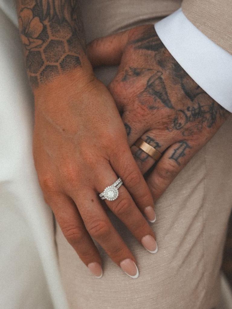 Amy Dennis was luckily reunited with her ring before the big day. Picture: Supplied