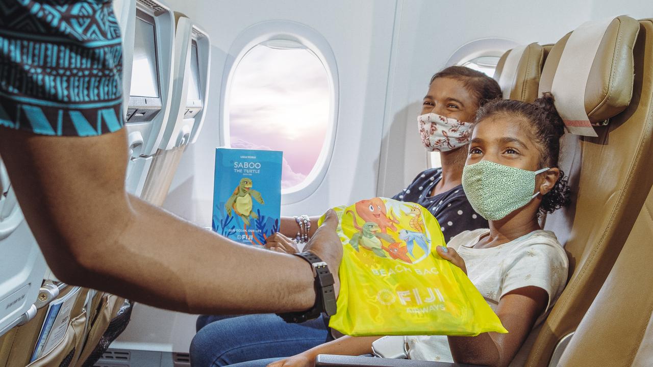 The Our Ocean, Our Life packs teach kids about sustainability. Picture: Fiji Airways