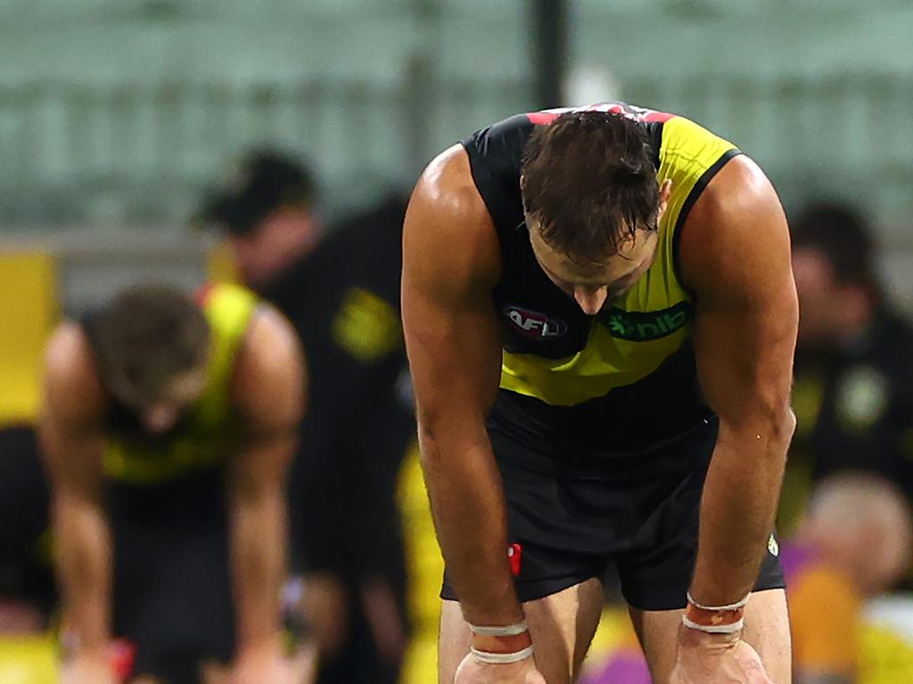 Toby Nankervis and the Tigers are set for less marquee slots in the back end of the year. Picture: Quinn Rooney/Getty Images.