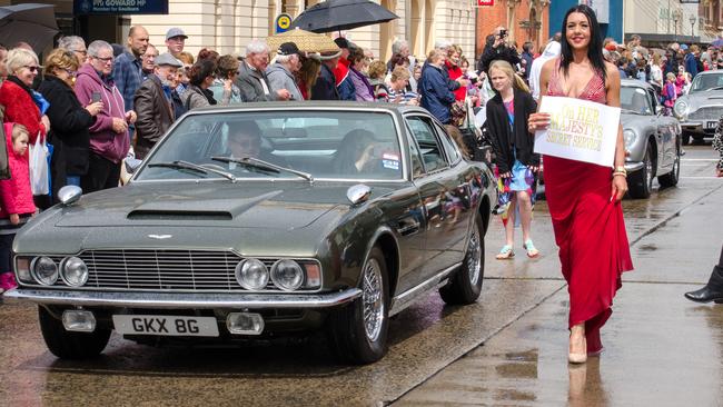 George Lazenby makes an appearance at SpyFest in Goulburn, the town where he was born. Picture: Adam Bourke