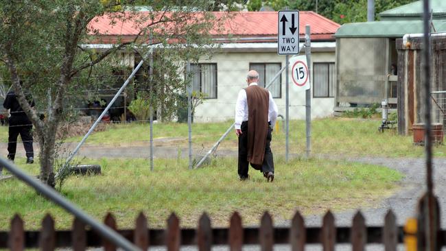 William Costellia-Kamm aka the ‘Little Pebble’ in his compound at West Cambewarra. Picture: Simon Bullard