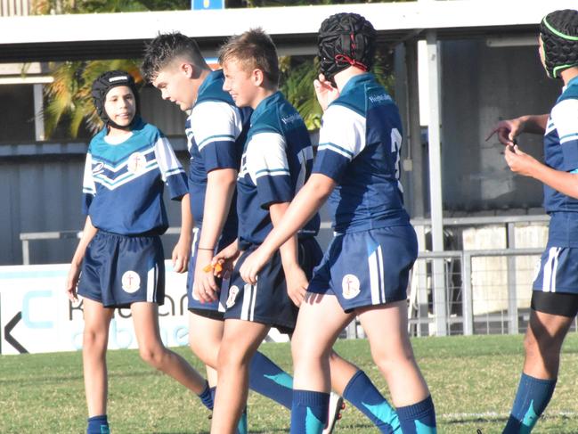 Rockhampton District Secondary Schools Rugby League grand finals, Year 7C, St Brendan’s College versus Heights College, Browne Park, September 7, 2022.