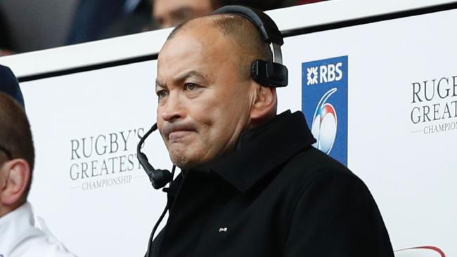 England coach Eddie Jones reacts to England’s early play.