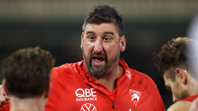 Dean Cox’s first year as Swans coach is not going well. Photo: Phil Hillyard.
