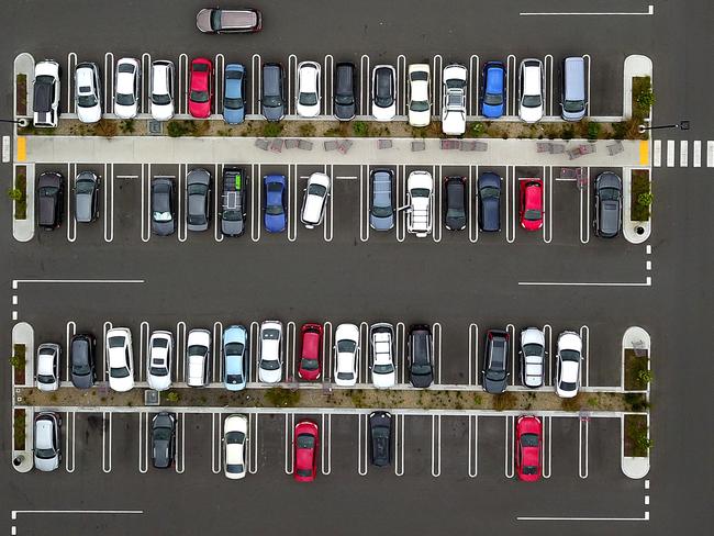 The carpark at Costco in Marsden Park. Picture: Toby Zerna