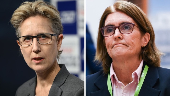 ACTU secretary Sally McManus and RBA governor Michele Bullock.