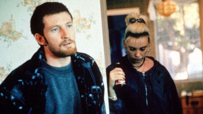 Actors Toni Collette (R) and David Wenham in 1998 film The Boys. Picture: Supplied