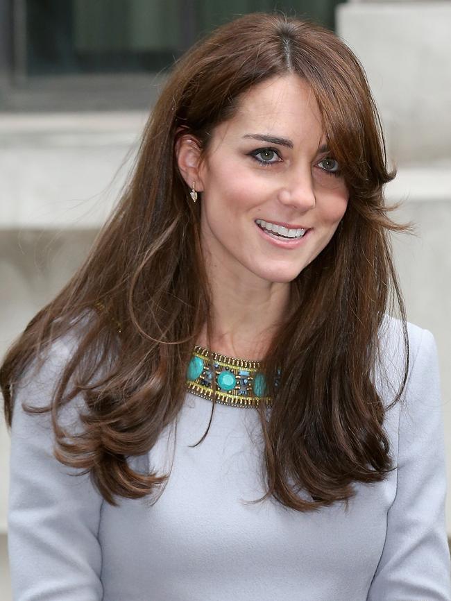 The Duchess of Cambridge had much longer hair, seen here on the 18th November 2015.