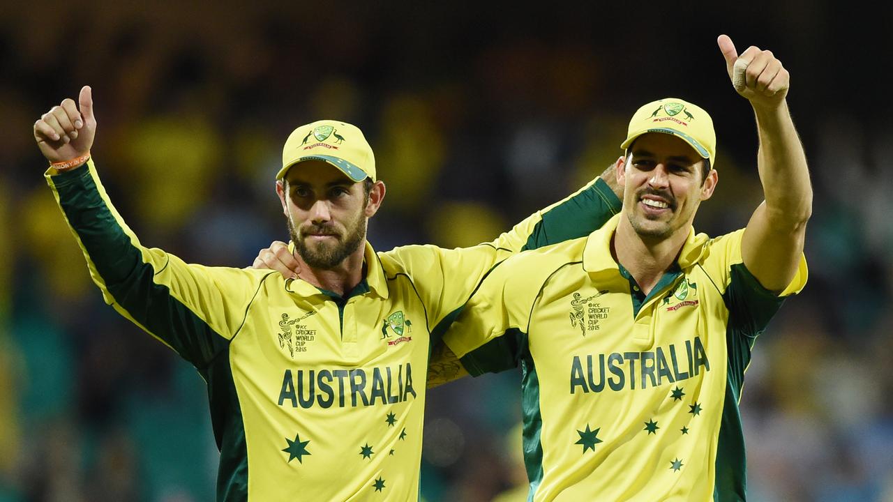 Glenn Maxwell and Mitchell Johnson were teammates in the 2015 World Cup win.