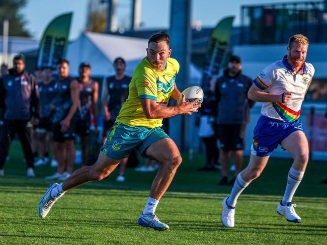 Bailey Assay in full flight. Photo: Touch Football Australia