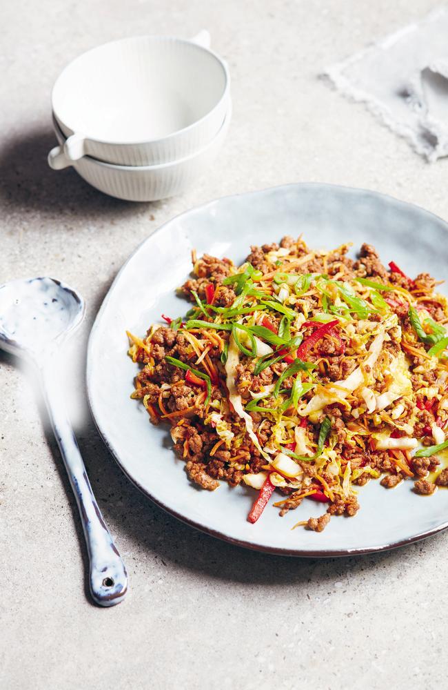 Asian beef mince from The Plan, Buy, Cook Book.